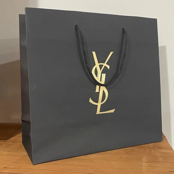 🦁 YSL Black LARGE Gift Bag with Perfume Samples - Picture 3 of 13